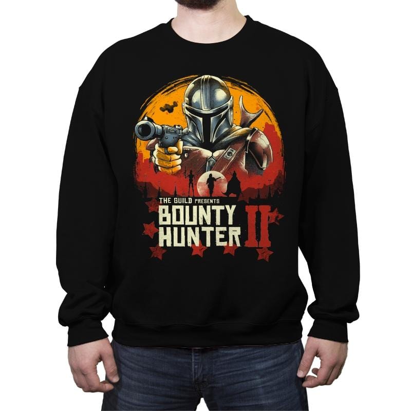 Red Bounty Hunter - Crew Neck Sweatshirt Crew Neck Sweatshirt RIPT Apparel Small / Black