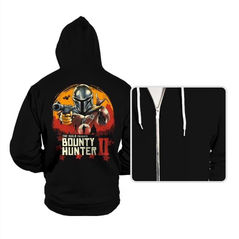 Red Bounty Hunter - Hoodies Hoodies RIPT Apparel Small / Black