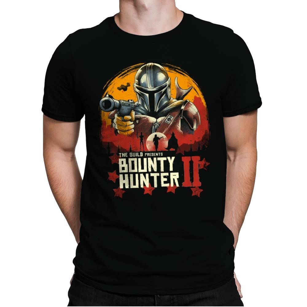 Red Bounty Hunter - Mens Premium T-Shirts RIPT Apparel Small / Black