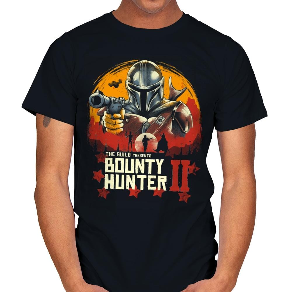 Red Bounty Hunter - Mens T-Shirts RIPT Apparel Small / Black