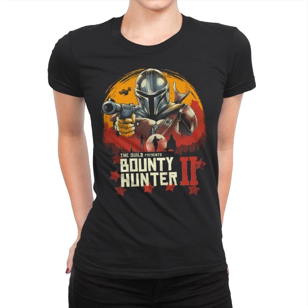 Red Bounty Hunter - Womens Premium T-Shirts RIPT Apparel Small / Black