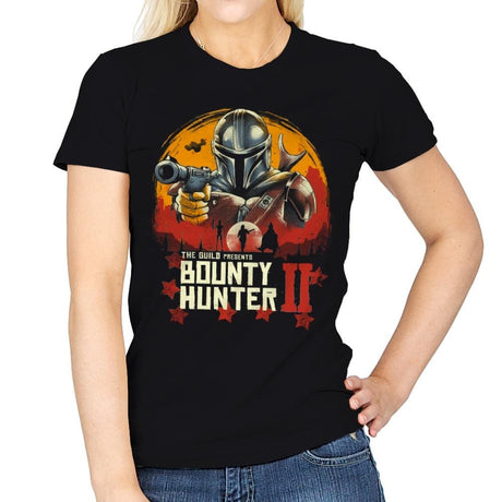 Red Bounty Hunter - Womens T-Shirts RIPT Apparel Small / Black