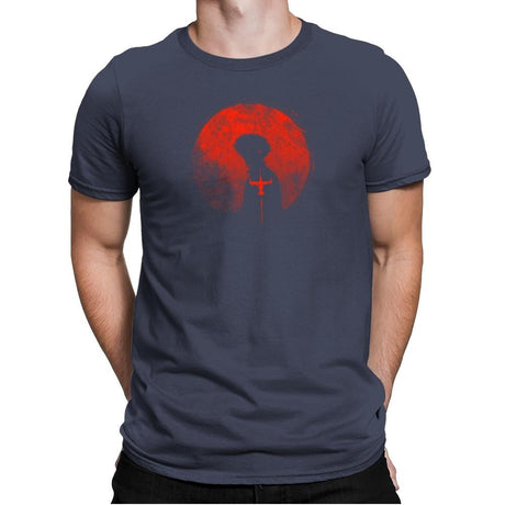 Red Cowboy - Mens Premium T-Shirts RIPT Apparel Small / Indigo