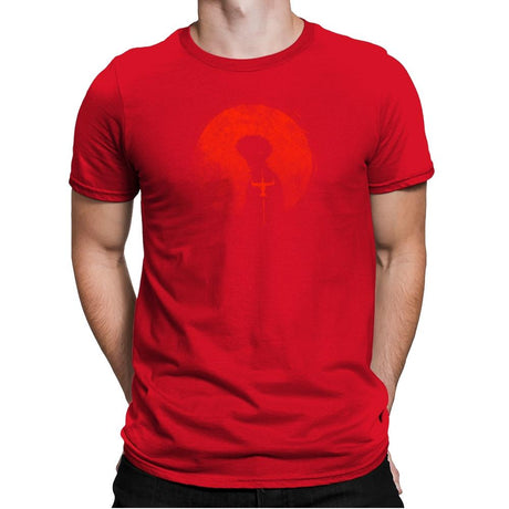 Red Cowboy - Mens Premium T-Shirts RIPT Apparel Small / Red