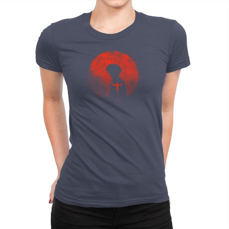 Red Cowboy - Womens Premium T-Shirts RIPT Apparel Small / Indigo