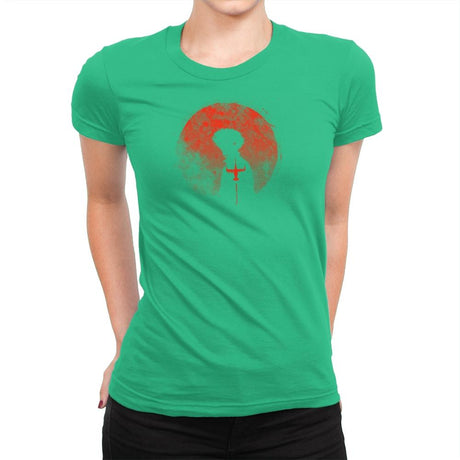 Red Cowboy - Womens Premium T-Shirts RIPT Apparel Small / Kelly Green