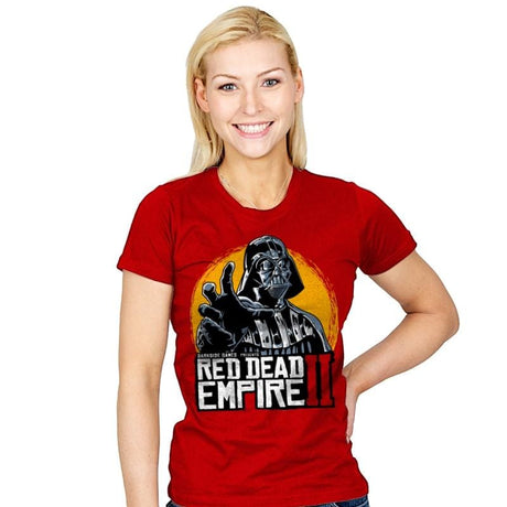 Red Dead Empire  - Womens T-Shirts RIPT Apparel Small / Red