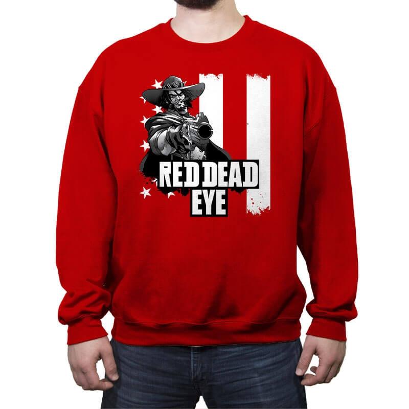 Red Dead Eye - Crew Neck Sweatshirt Crew Neck Sweatshirt RIPT Apparel