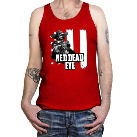 Red Dead Eye - Tanktop Tanktop RIPT Apparel X-Small / Red