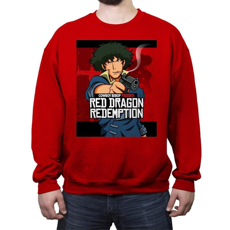 Red Dragon Redemption - Crew Neck Sweatshirt Crew Neck Sweatshirt RIPT Apparel