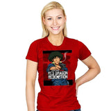 Red Dragon Redemption - Womens T-Shirts RIPT Apparel Small / Red