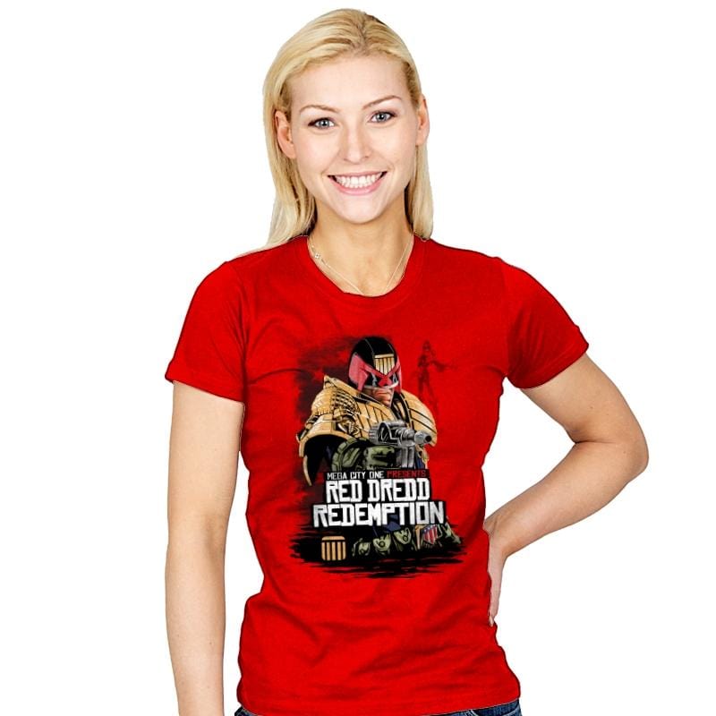 Red Dredd - Womens T-Shirts RIPT Apparel