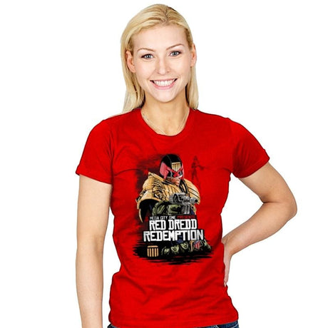 Red Dredd - Womens T-Shirts RIPT Apparel