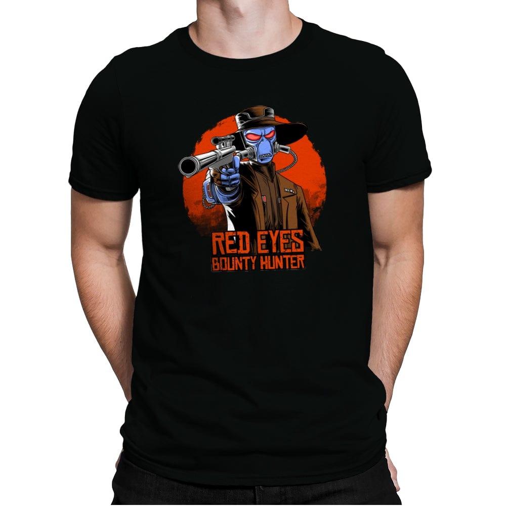 Red Eyes Bounty Hunter - Mens Premium T-Shirts RIPT Apparel Small / Black