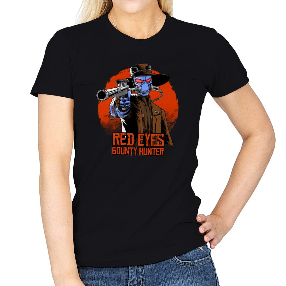 Red Eyes Bounty Hunter - Womens T-Shirts RIPT Apparel Small / Black