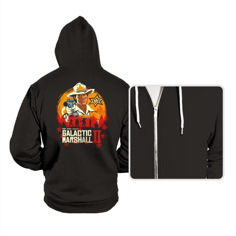 Red Galactic Marshall II - Hoodies Hoodies RIPT Apparel Small / Black