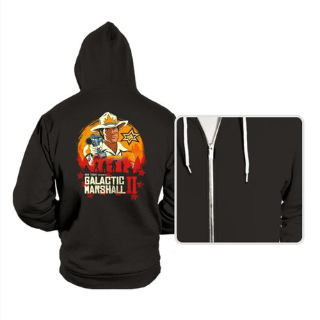 Red Galactic Marshall II - Hoodies Hoodies RIPT Apparel Small / Black