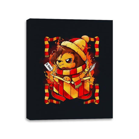Red Home Gift - Canvas Wraps Canvas Wraps RIPT Apparel 11x14 / Black