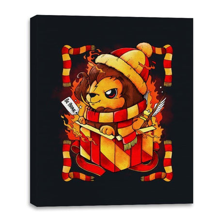 Red Home Gift - Canvas Wraps Canvas Wraps RIPT Apparel 16x20 / Black