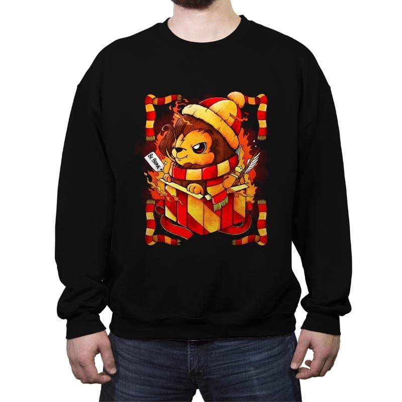 Red Home Gift - Crew Neck Sweatshirt Crew Neck Sweatshirt RIPT Apparel Small / Black
