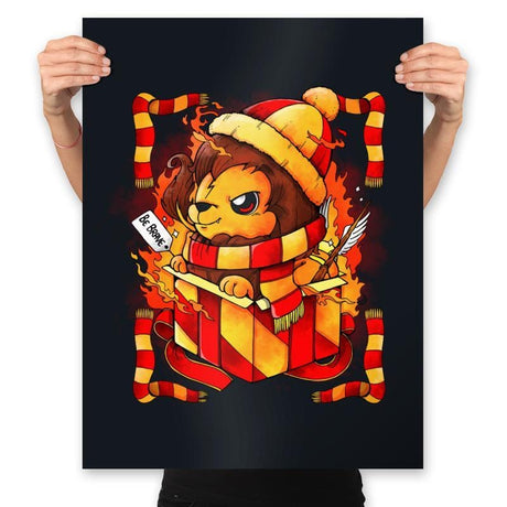 Red Home Gift - Prints Posters RIPT Apparel 18x24 / Black
