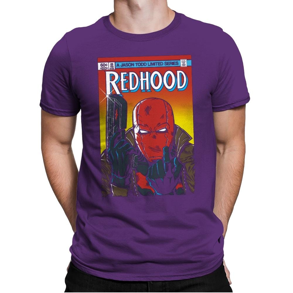 Red Hood - Mens Premium T-Shirts RIPT Apparel Small / Purple Rush