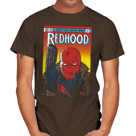 Red Hood - Mens T-Shirts RIPT Apparel Small / Dark Chocolate