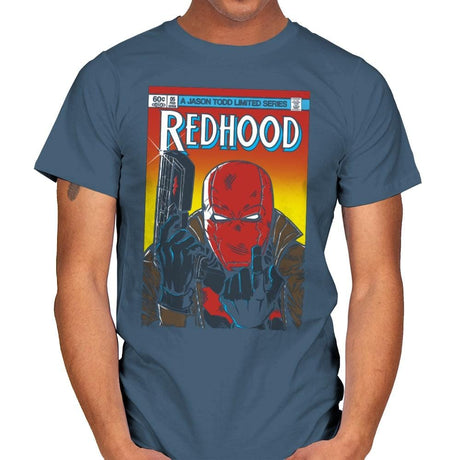 Red Hood - Mens T-Shirts RIPT Apparel Small / Indigo Blue