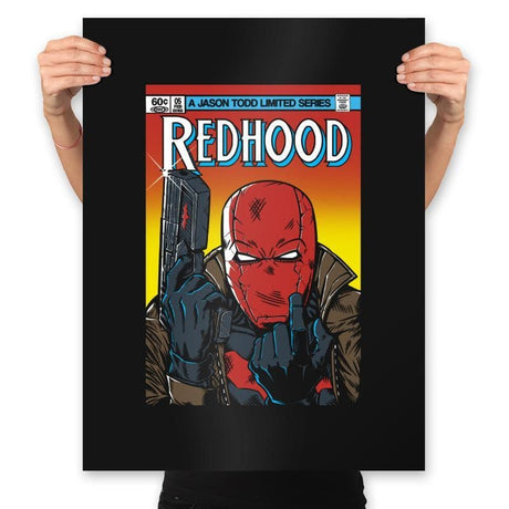 Red Hood - Prints Posters RIPT Apparel 18x24 / Black