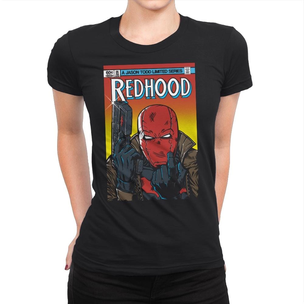 Red Hood - Womens Premium T-Shirts RIPT Apparel Small / Black