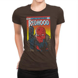 Red Hood - Womens Premium T-Shirts RIPT Apparel Small / Dark Chocolate