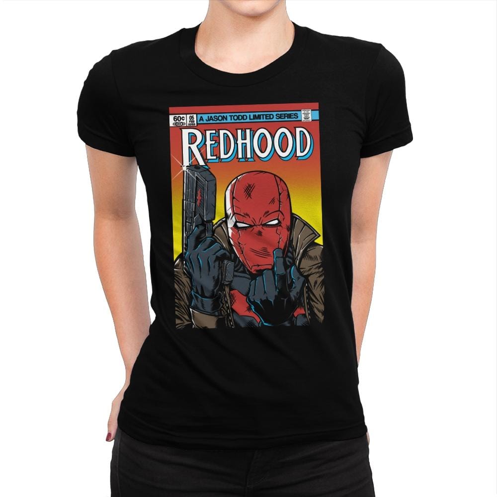 Red Hood - Womens Premium T-Shirts RIPT Apparel Small / Indigo