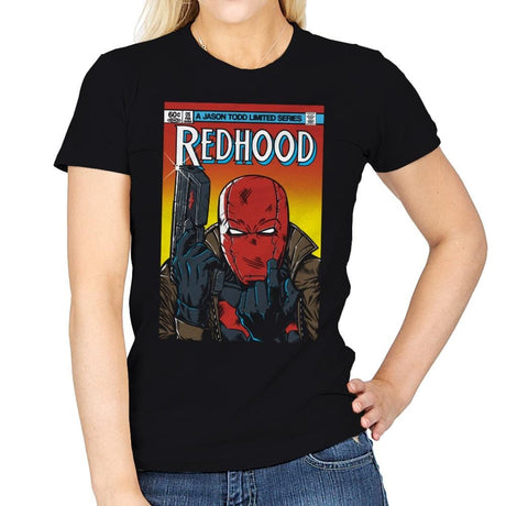 Red Hood - Womens T-Shirts RIPT Apparel Small / Black