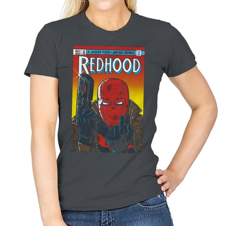 Red Hood - Womens T-Shirts RIPT Apparel Small / Charcoal