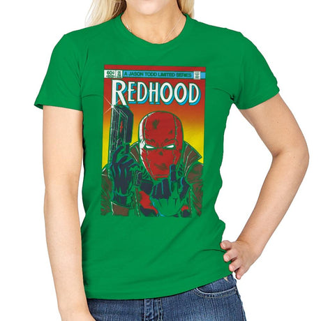 Red Hood - Womens T-Shirts RIPT Apparel Small / Irish Green