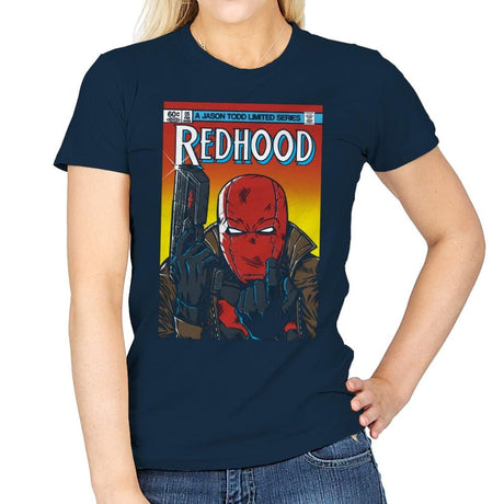 Red Hood - Womens T-Shirts RIPT Apparel Small / Navy