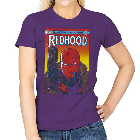 Red Hood - Womens T-Shirts RIPT Apparel Small / Purple