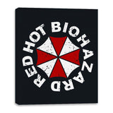 Red Hot Biohazard - Canvas Wraps Canvas Wraps RIPT Apparel 16x20 / Black