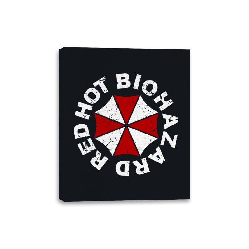 Red Hot Biohazard - Canvas Wraps Canvas Wraps RIPT Apparel 8x10 / Black