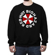 Red Hot Biohazard - Crew Neck Sweatshirt Crew Neck Sweatshirt RIPT Apparel Small / Black