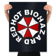 Red Hot Biohazard - Prints Posters RIPT Apparel 18x24 / Black