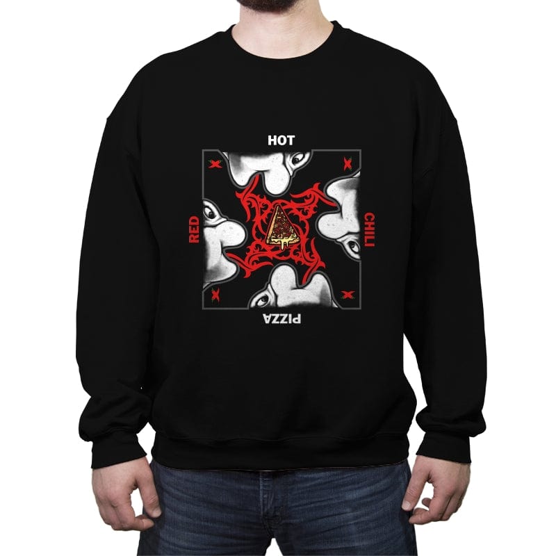 Red Hot Chili Pizza - Crew Neck Sweatshirt Crew Neck Sweatshirt RIPT Apparel Small / Black