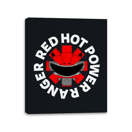 Red Hot Power Ranger - Canvas Wraps Canvas Wraps RIPT Apparel 11x14 / Black