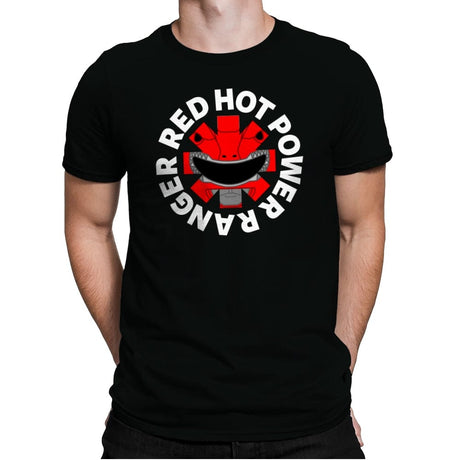 Red Hot Power Ranger - Mens Premium T-Shirts RIPT Apparel Small / Black