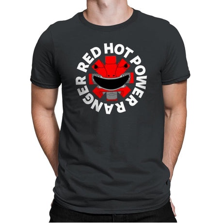 Red Hot Power Ranger - Mens Premium T-Shirts RIPT Apparel Small / Heavy Metal