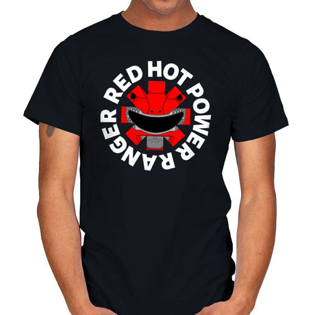 Red Hot Power Ranger - Mens T-Shirts RIPT Apparel Small / Black