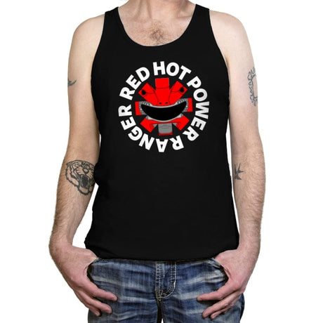 Red Hot Power Ranger - Tanktop Tanktop RIPT Apparel X-Small / Black