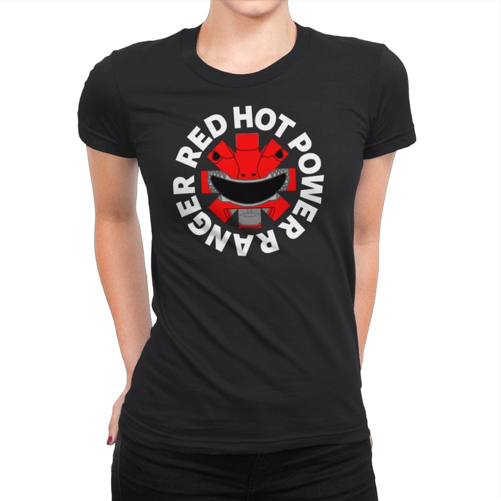 Red Hot Power Ranger - Womens Premium T-Shirts RIPT Apparel Small / Black