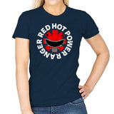 Red Hot Power Ranger - Womens T-Shirts RIPT Apparel Small / Navy