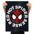 Red Hot Spider Sense - Prints Posters RIPT Apparel 18x24 / Black